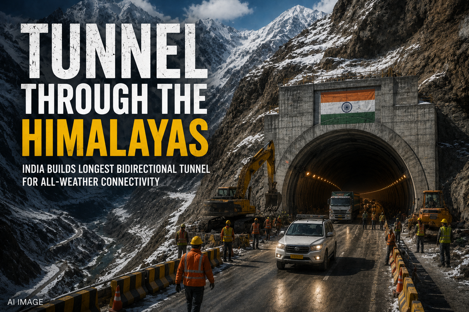 India Moves Closer to All-Weather Ladakh Connectivity with Major Zojila Tunnel Milestone